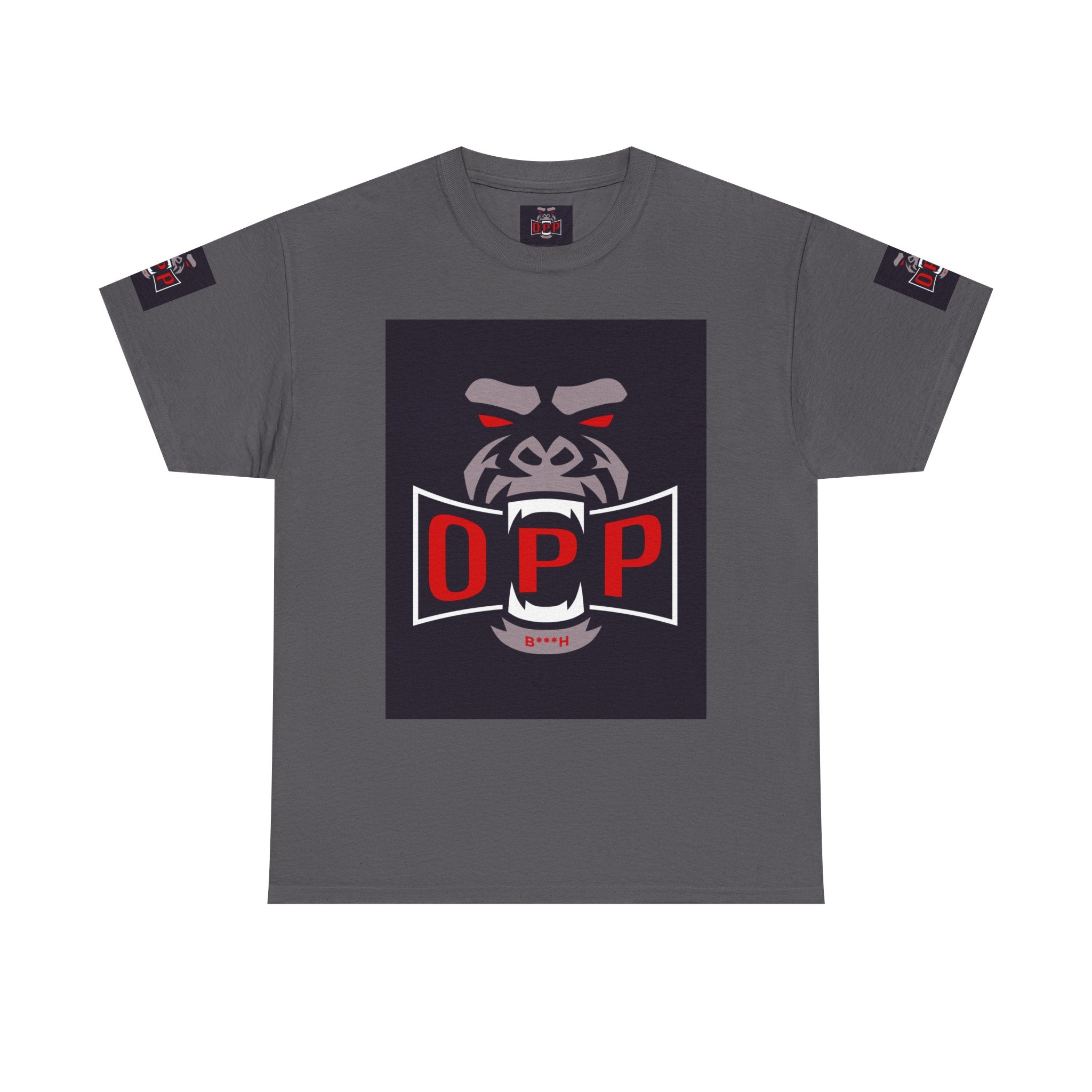 Gorilla OPP Graphic Tee — Bold Red & Black Urban Streetwear Shirt