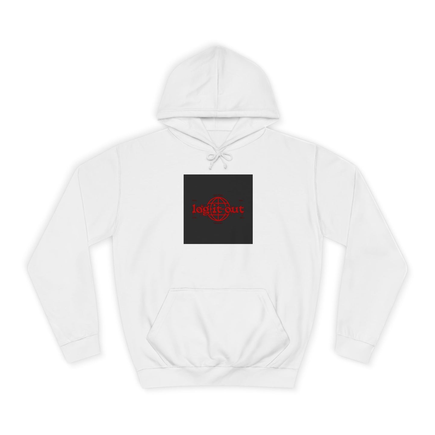 Unisex Log it out Hoodie, Spirit Wear, Casual custom Sweatshirt, Trendy Hoodie, Gift, Cozy Hoodie
