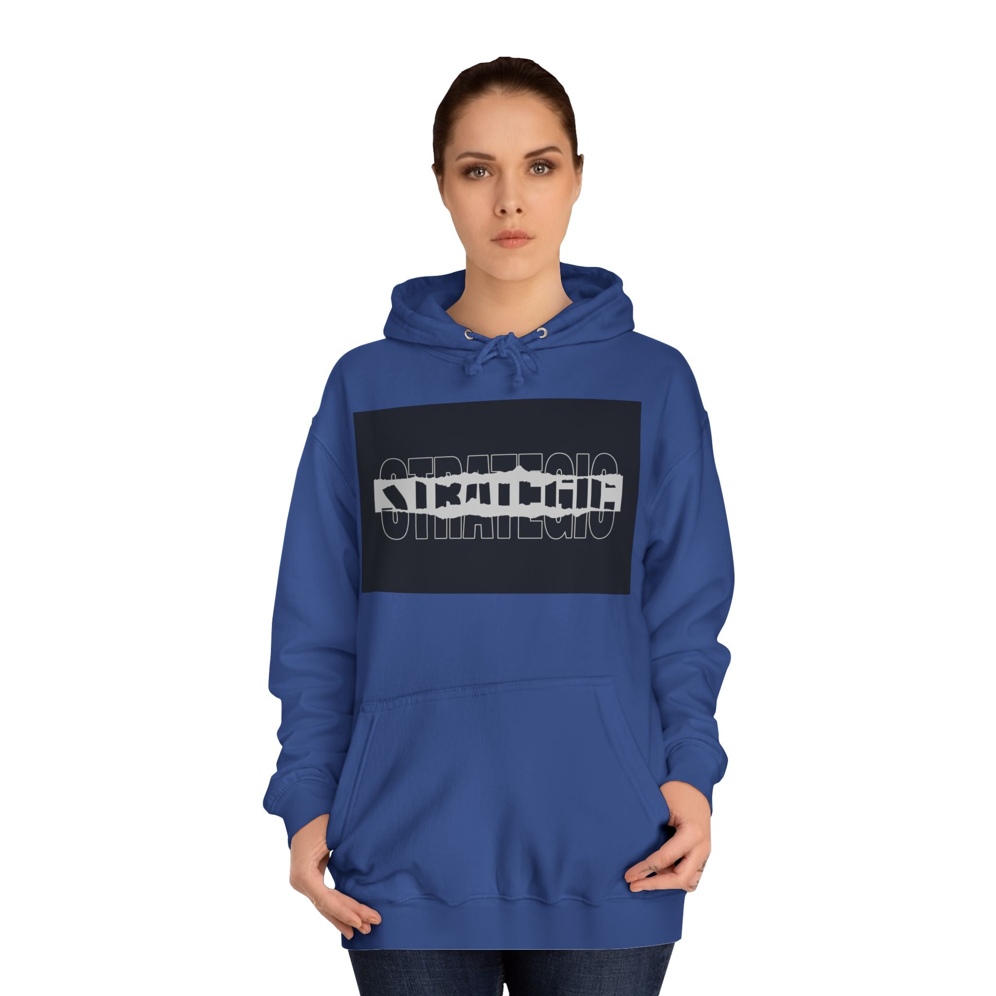 Unisex Hoodie with Strategic Print, Casual Sweatshirt,Gift, Trendy Apparel, Everyday Wear