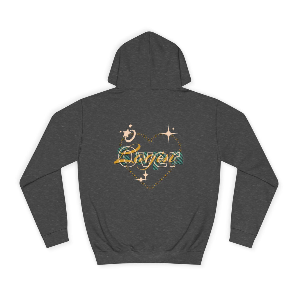 Charming Heart Hoodie with Floral Design, Unisex Casual Sweatshirt, Trendy Gift, Relaxed Wear, Unique Apparel