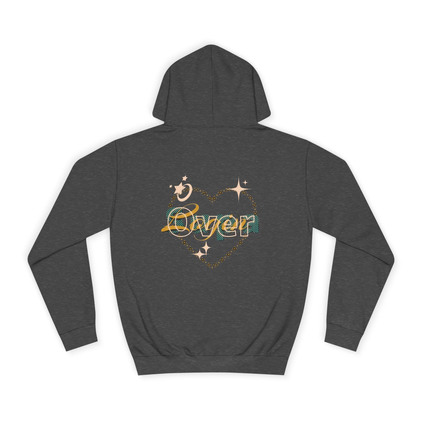 Charming Heart Hoodie with Floral Design, Unisex Casual Sweatshirt, Trendy Gift, Relaxed Wear, Unique Apparel