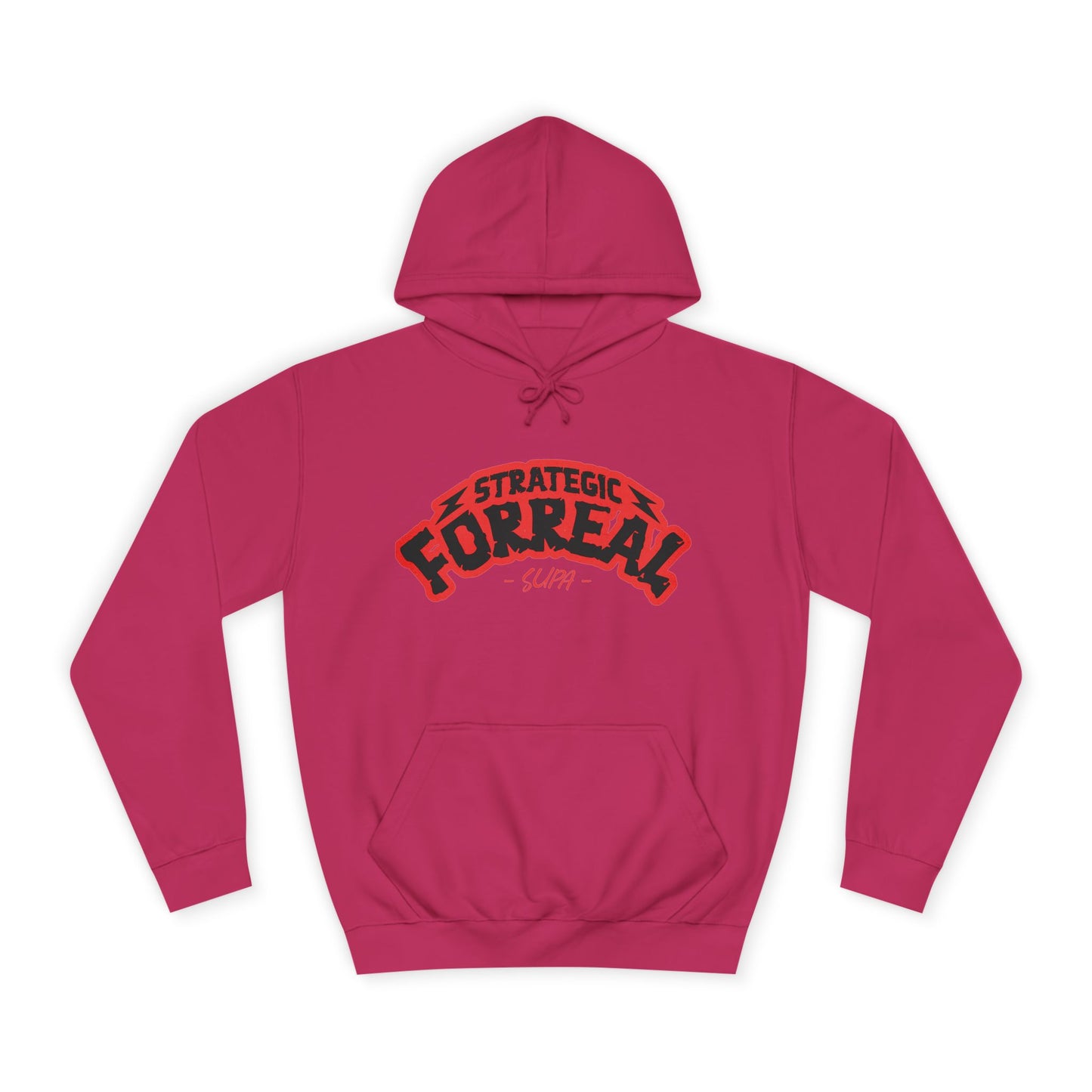 Unisex Hoodie - Strategic Forreal Design, Perfect for Casual Wear