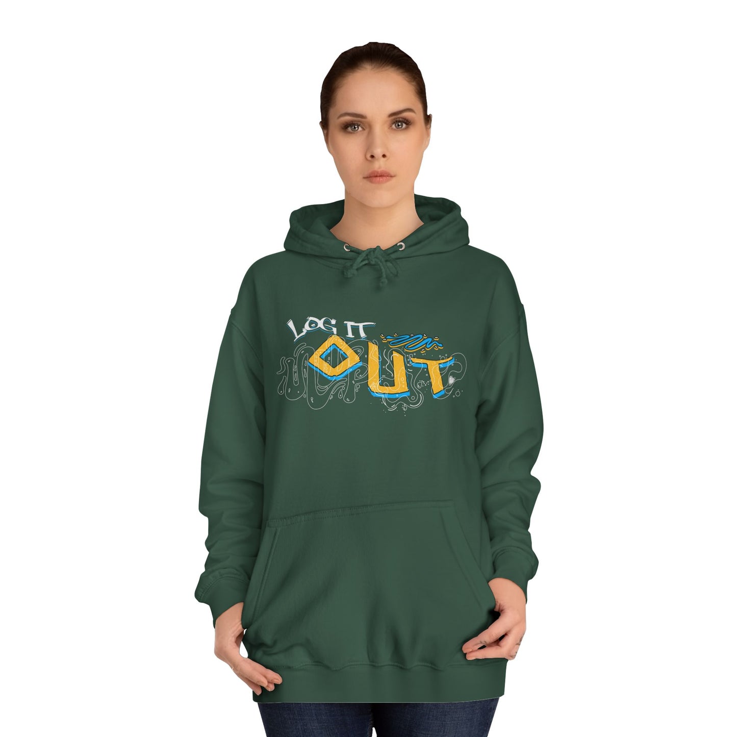 Unisex Log it out Hoodie - Stylish Casual wear, Perfect Gifts, Days Out, Summer Events, Coziness & Trendy Vibes