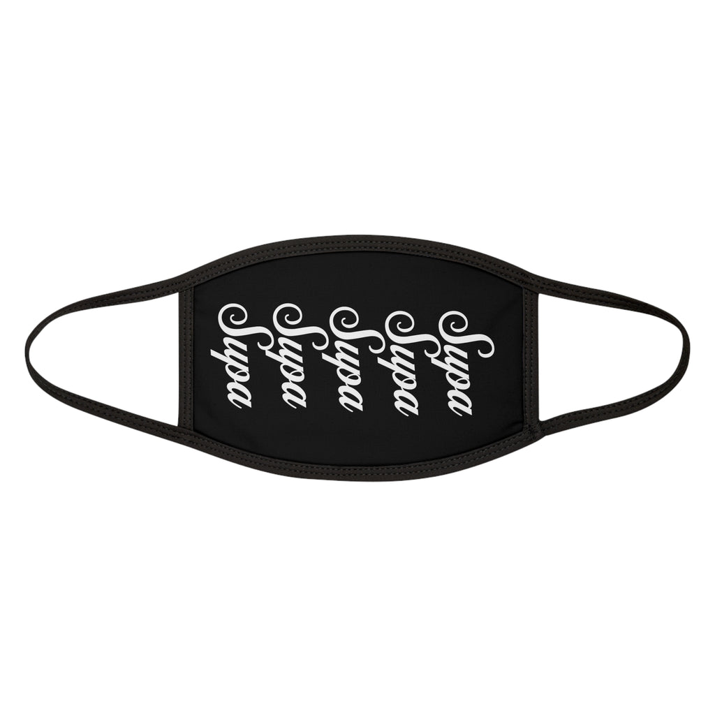 Supa Script Face Mask — Repeating Cursive Logo Cotton Mask