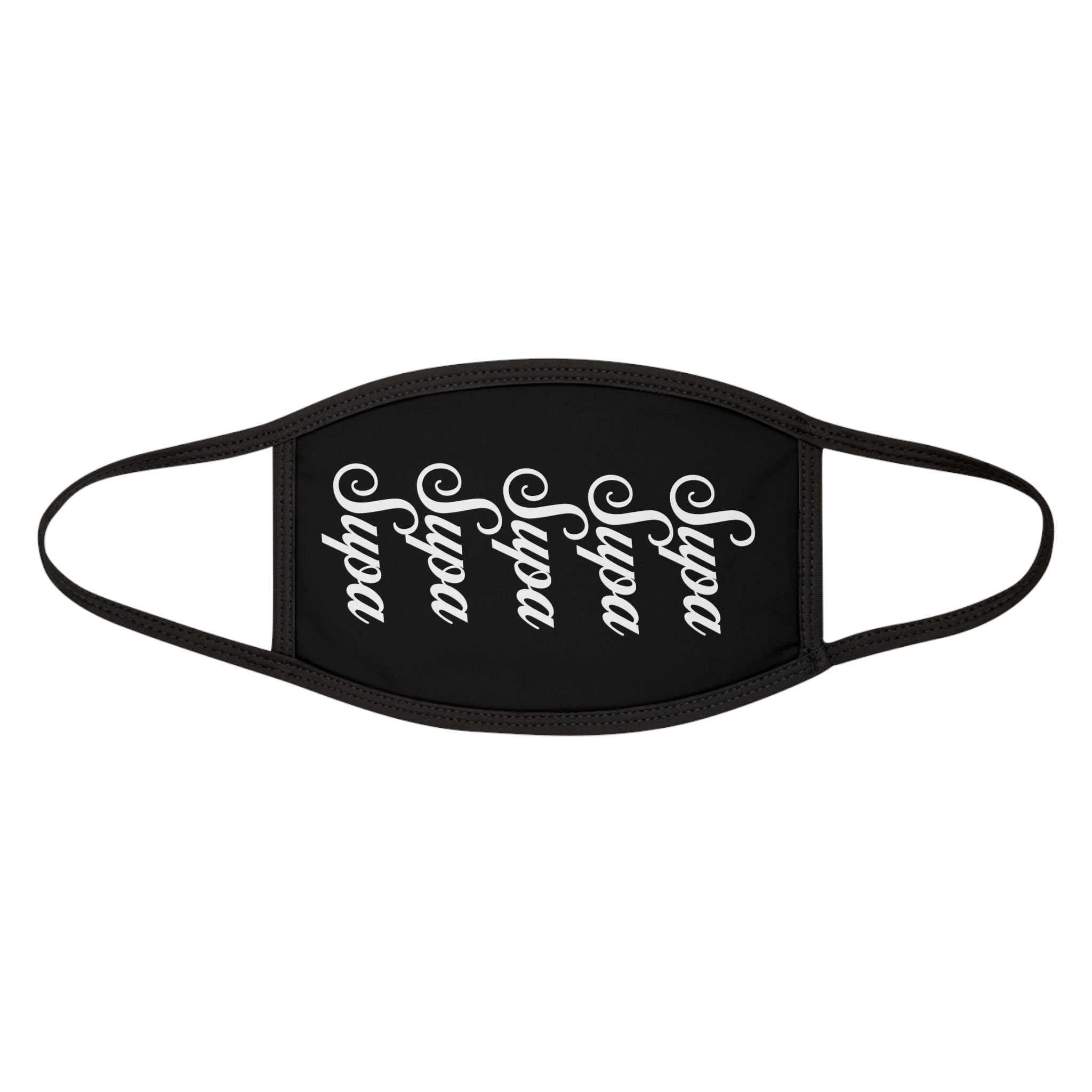Supa Script Face Mask — Repeating Cursive Logo Cotton Mask