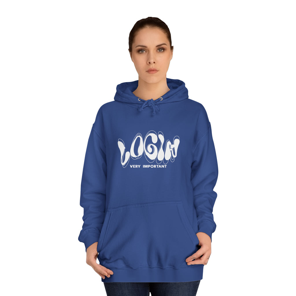 Cool College Unisex Hoodie - LOGIN, Apparel, Funny Hoodie, Gift, Cozy Wear,Trendy Fashion