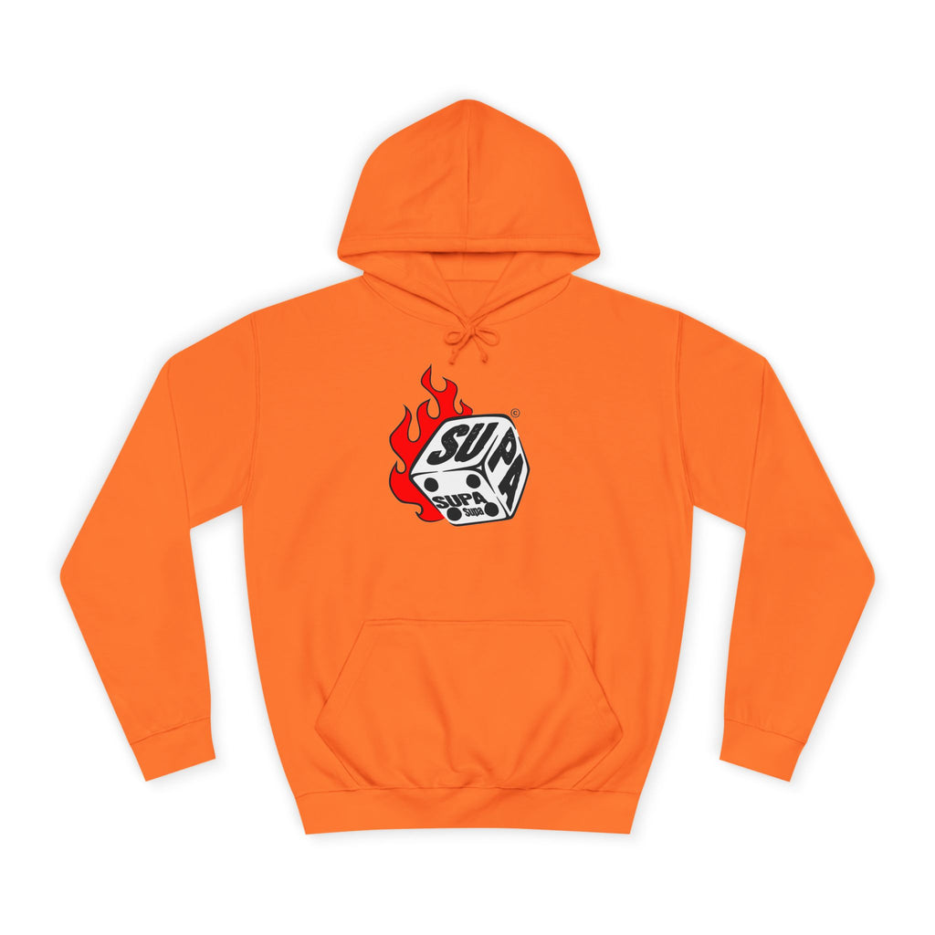 Cool Fire Graphic Unisex SUPA Hoodie, Apparel, Streetwear, Casual Wear, Unique Hooded Sweatshirt