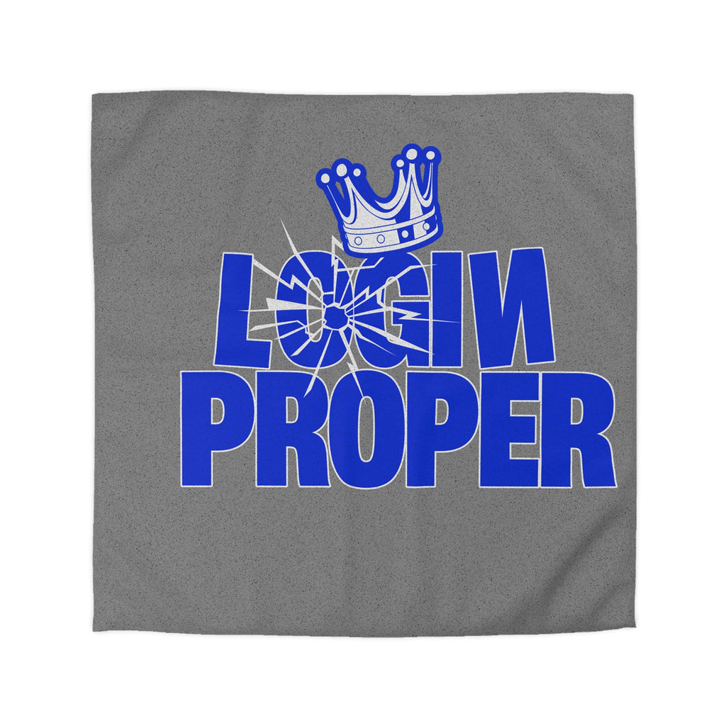 Login Proper Duvet Cover — Bold Royal Crown Graphic Bedding