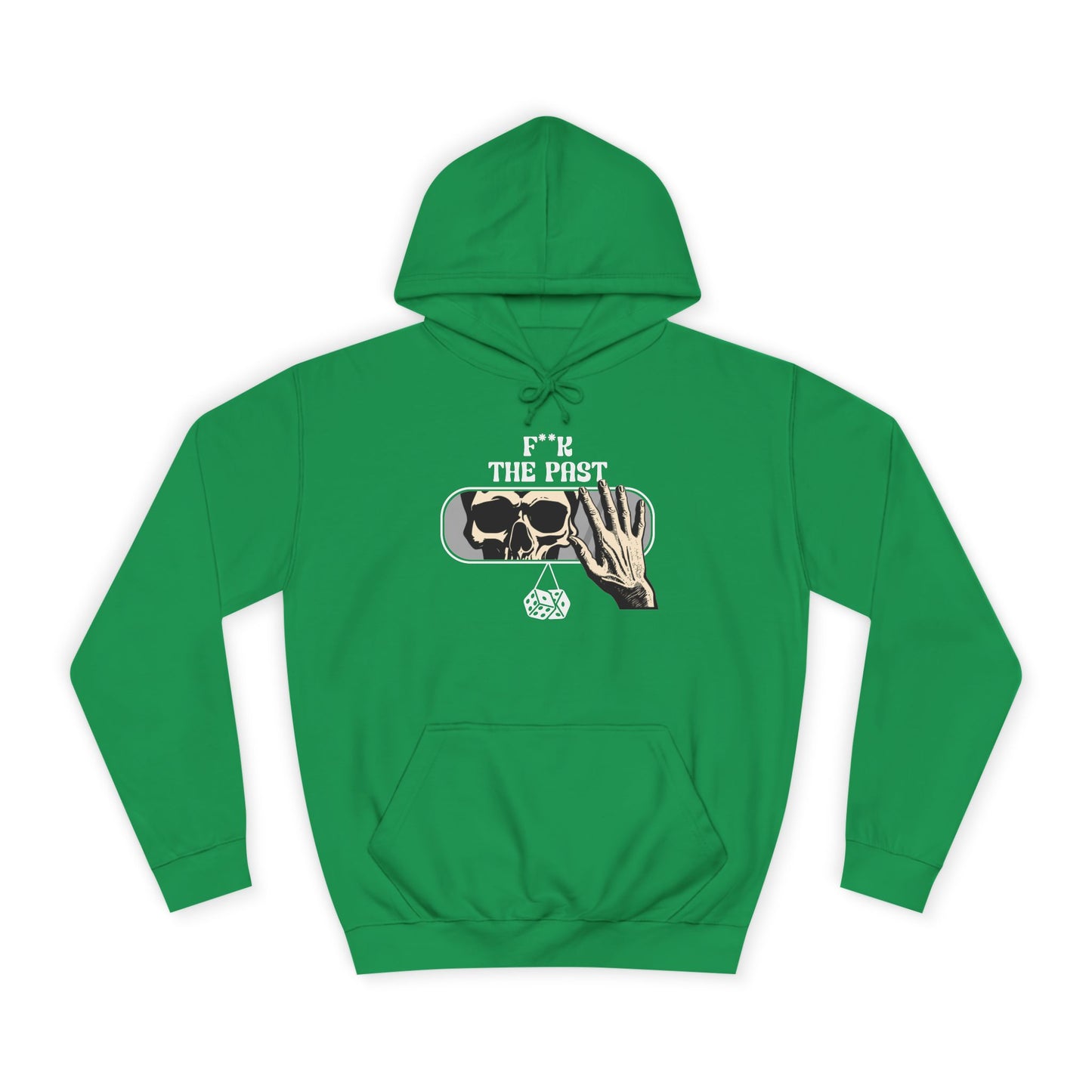 Unisex Hoodie with Bold Message - "F*k The Past" - Casual Wear, Gifts for Graduates, Unique Streetwear, Motivational Apparel