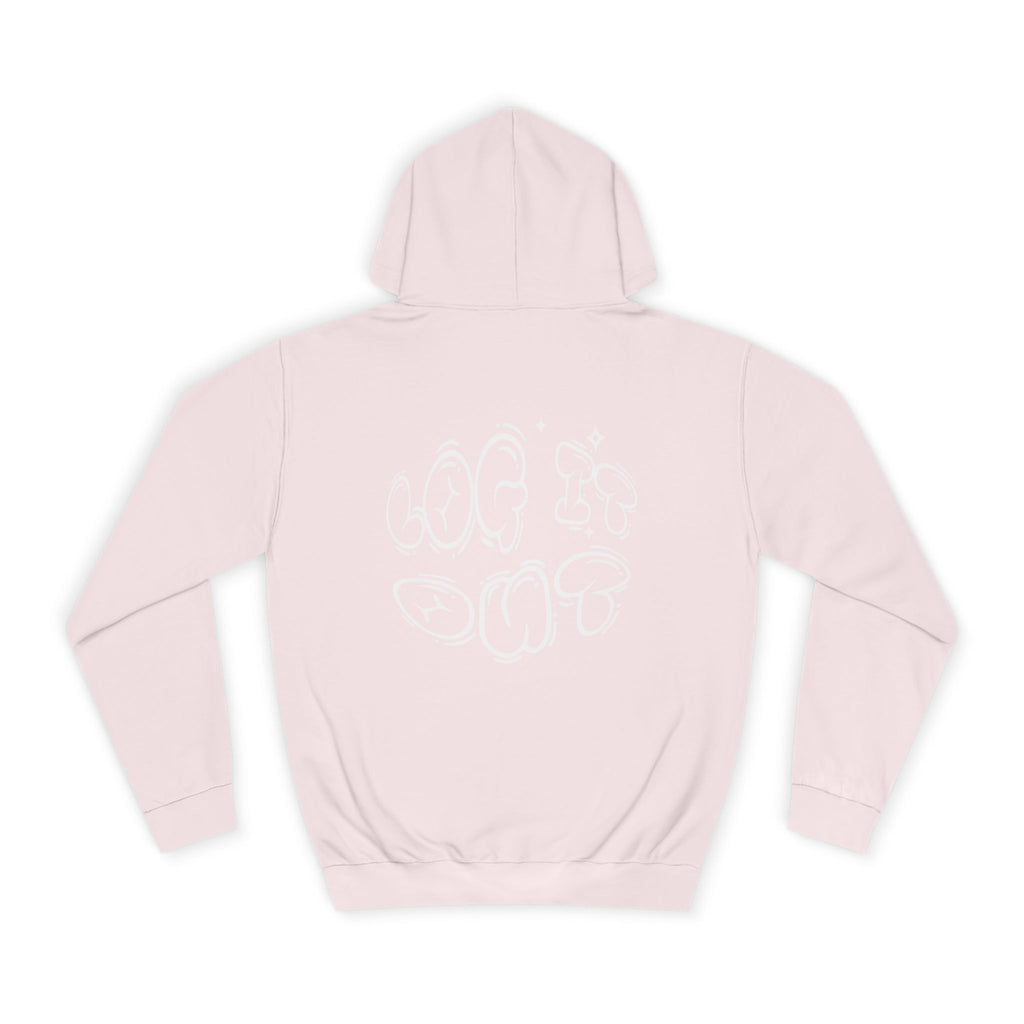 Cozy Unisex Hoodie - "Log It Out" Graphic - Perfect for Casual Wear, Gift