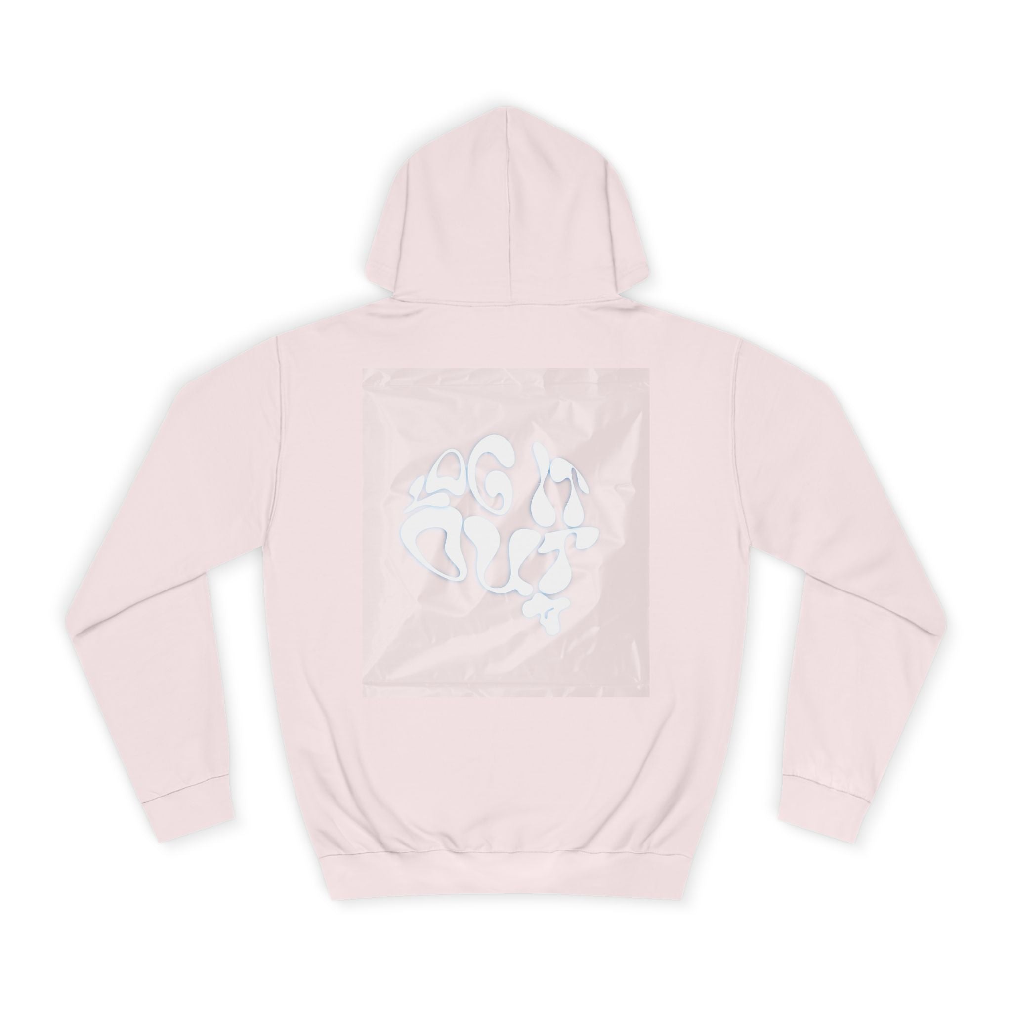 Cozy Unisex 'LOG IT OUT' Hoodie with Abstract Design, Sweatshirt, Graphic Hoodie, Casual Wear, Perfect Fit