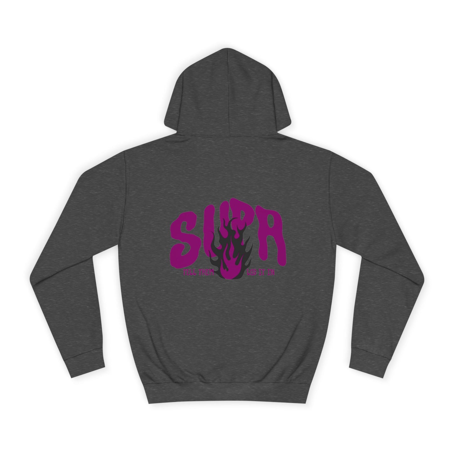 Trendy Unisex SUPA Hoodie with Unique Flame Design - Perfect for Any One, Casual Wear, Gifts, Streetwear, or Events