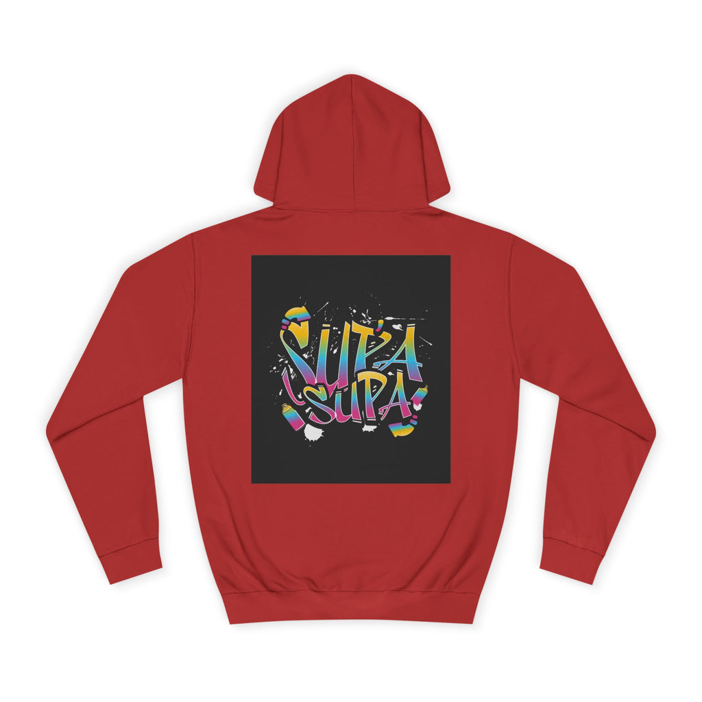 Colorful Unisex Supa Supa Hoodie, Casual Sweatshirt, Vibrant Apparel, Streetwear Hoodie