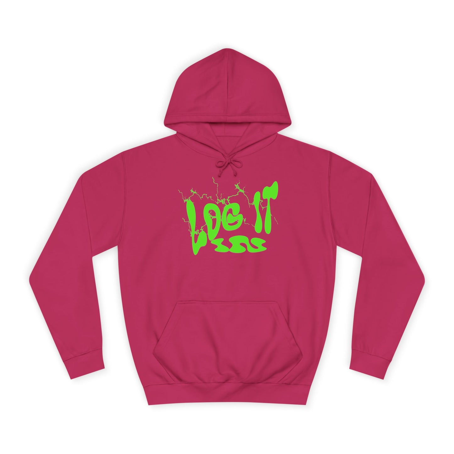Unisex Hoodie with 'Log It in' Design, Cozy Casual Sweater for Trendy wear, Gift for Comfortable Everyday Wear