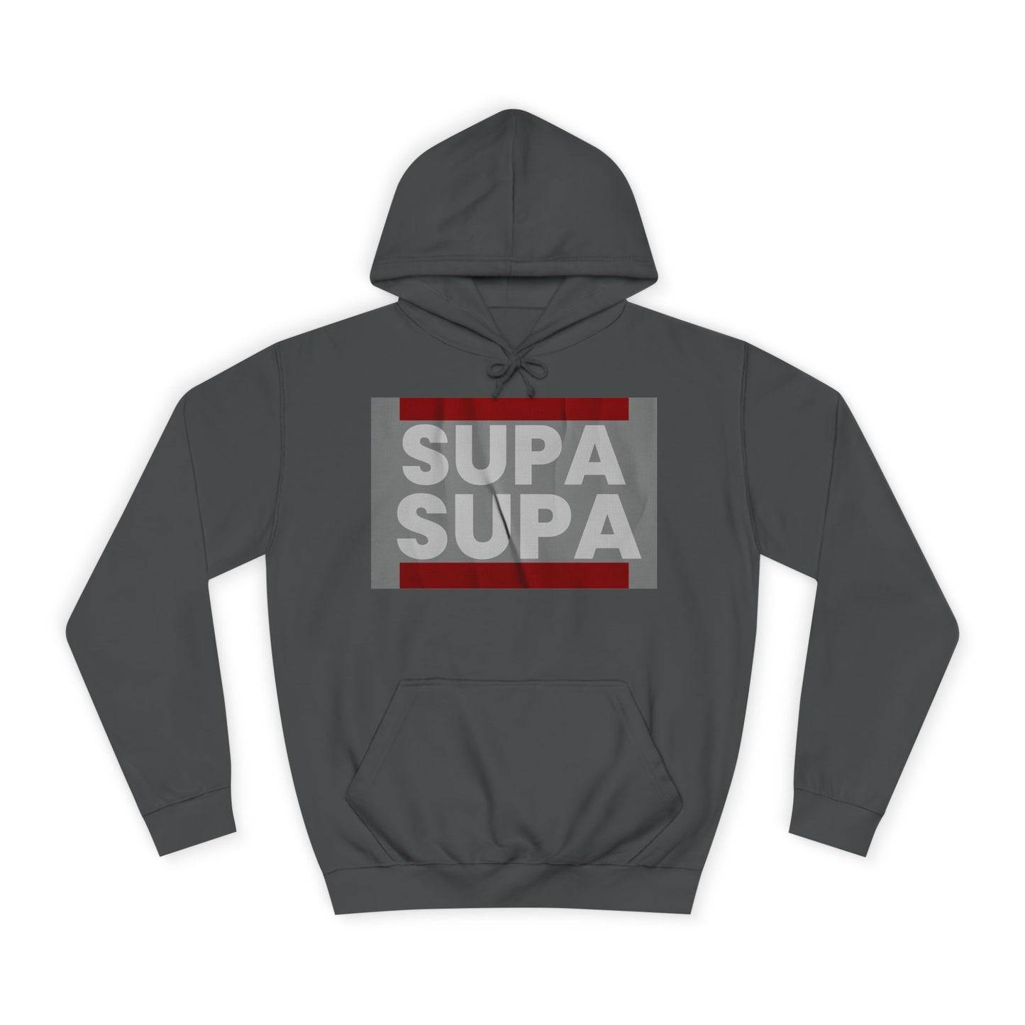 Unisex Hoodie with 'SUPA SUPA' Design, Cool Casual Wear, Perfect, Gifts for Graduates, Cozy Layering