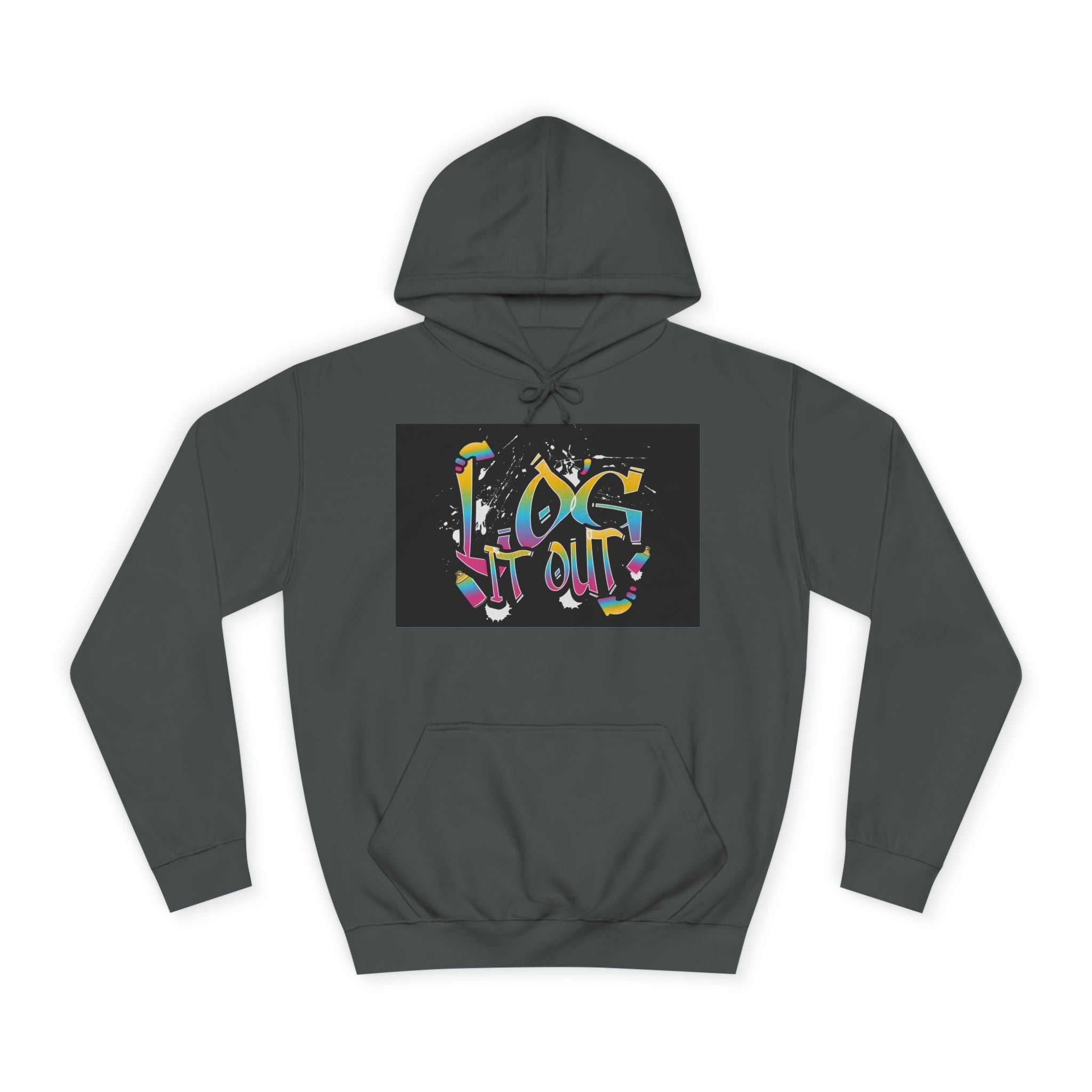 Colorful Unisex log it out Hoodie - Perfect for Students, Casual Wear, Gifts, Relaxed Style, trendy wear
