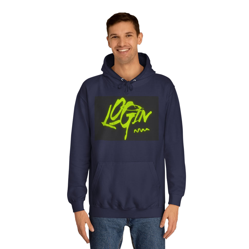 Trendy Unisex Hoodie - 'LOGIN' Graphic Design