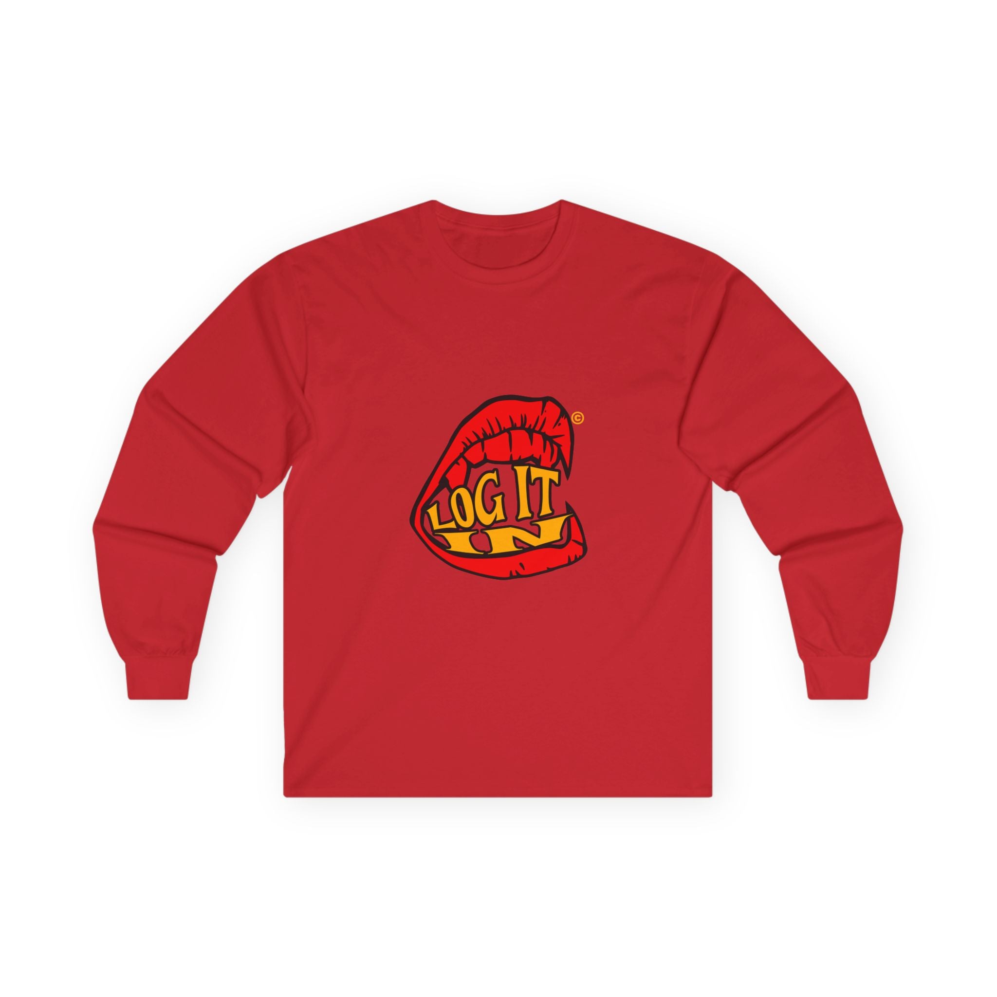 "Log It in" Graphic Long Sleeve Tee