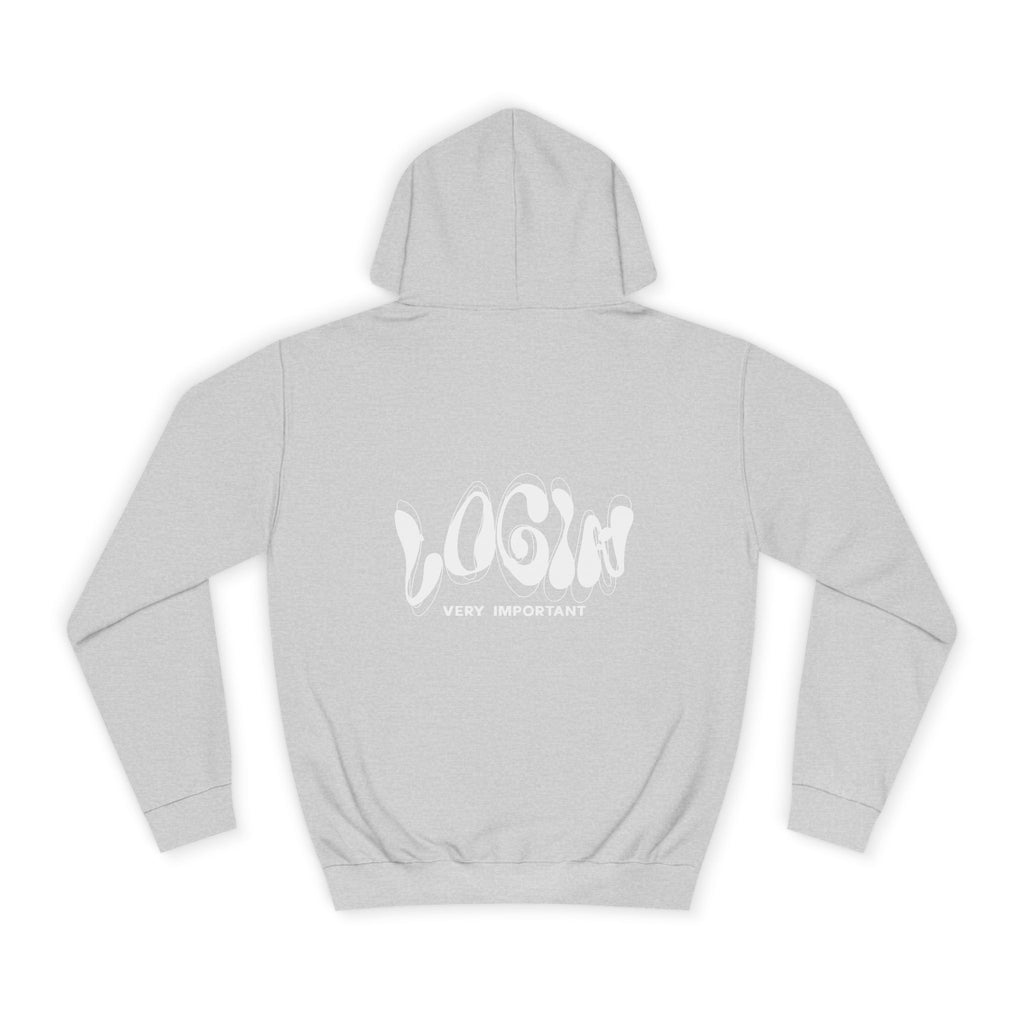 Cool College Unisex Hoodie - LOGIN, Apparel, Funny Hoodie, Gift, Cozy Wear,Trendy Fashion