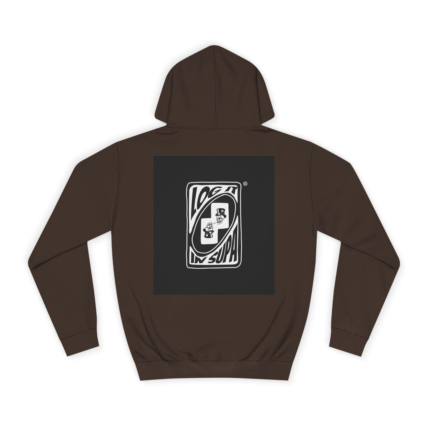 Unisex Log it in Hoodie with Unique Graphic Design, Ideal for Custom Wear, Gifts for Graduates, Cool Streetwear