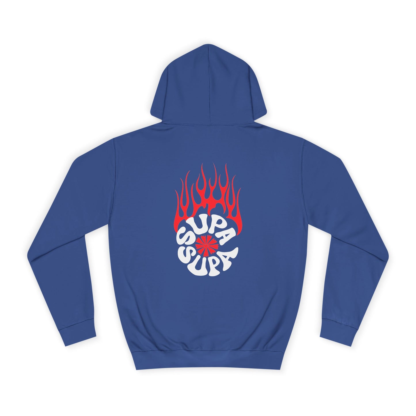 Unisex Flame Supa Supa Graphic Hoodie - Casual Streetwear