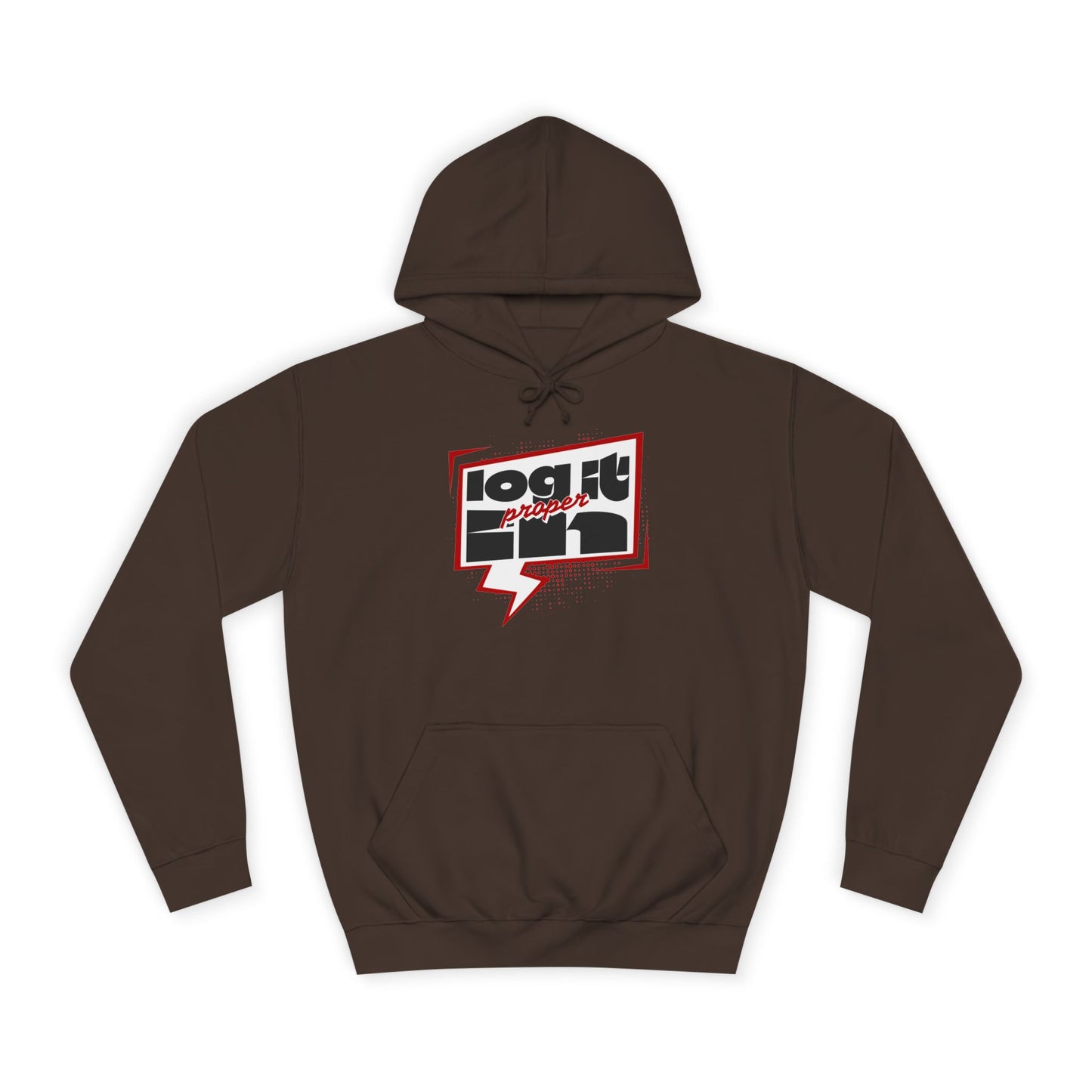 Unisex Log it in Hoodie - Casual Streetwear, College Apparel, Gift, Comfortable Hoodie, Unique Graphic Sweatshirt