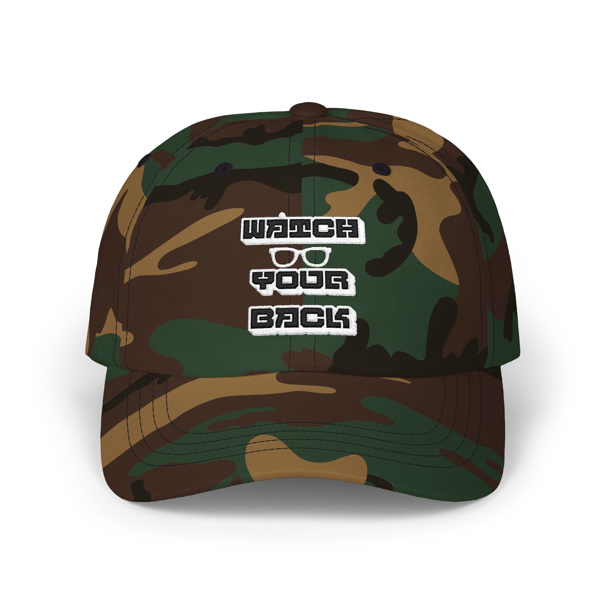 "Watch Your Back" Embroidered Retro Streetwear Hat
