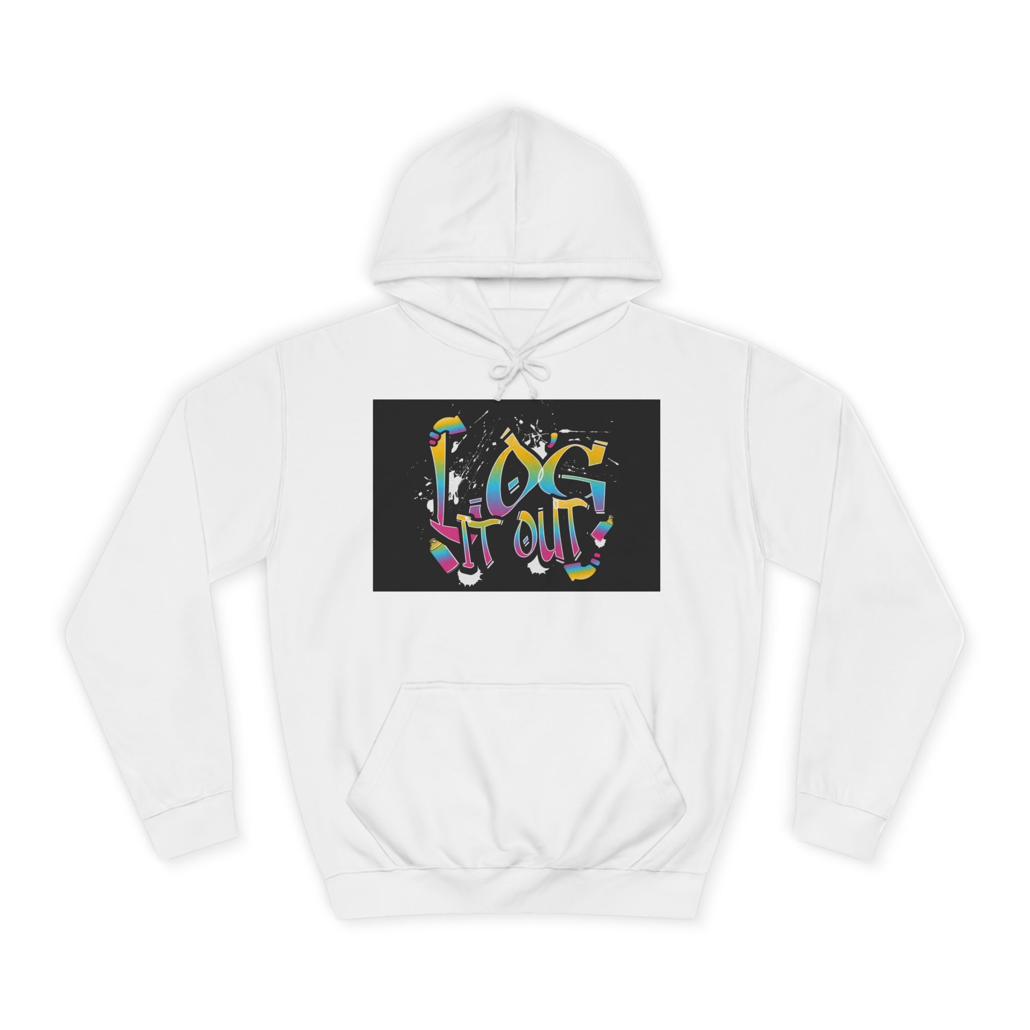 Colorful Unisex log it out Hoodie - Perfect for Students, Casual Wear, Gifts, Relaxed Style, trendy wear