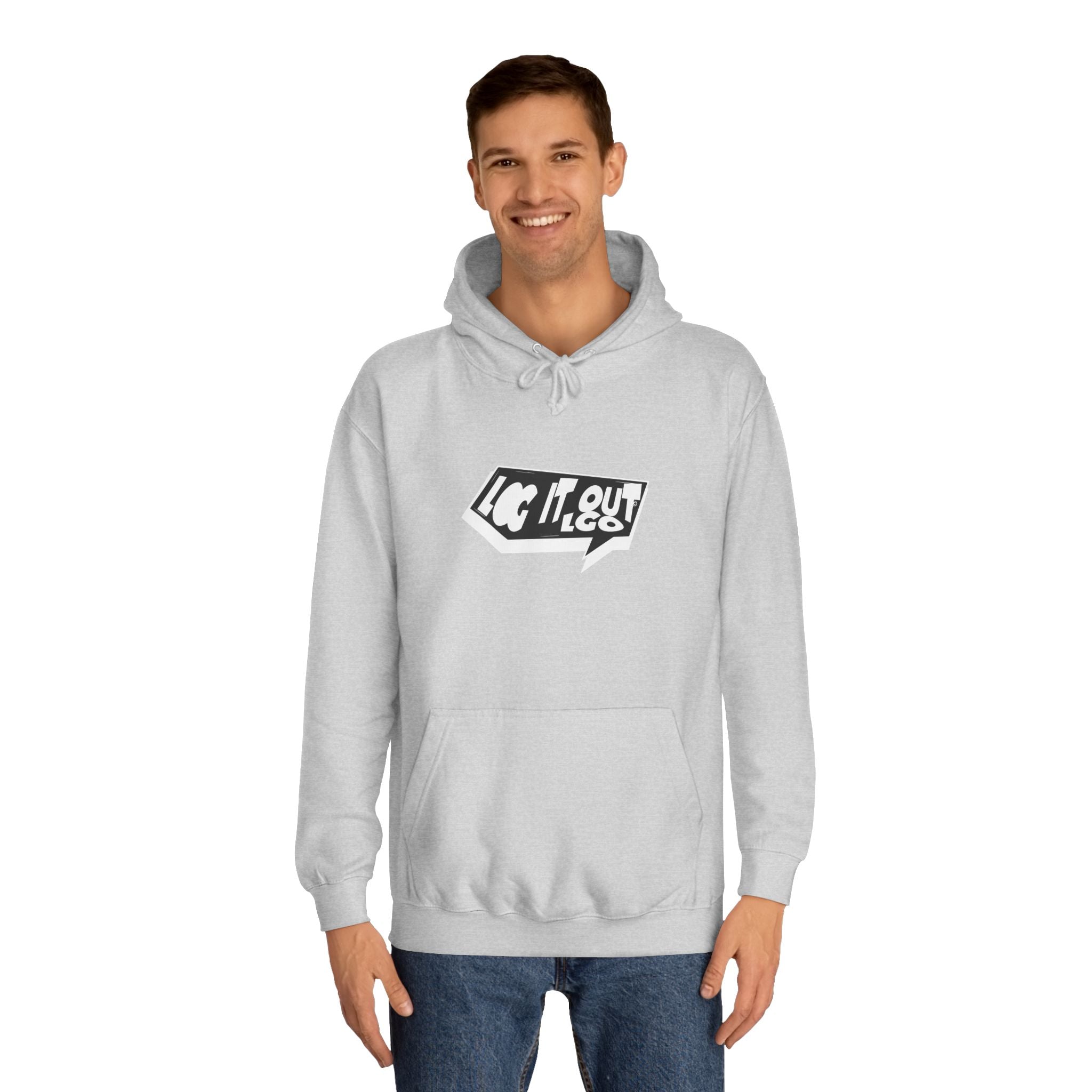 Chill Vibes Unisex Log it out Hoodie - Perfect for Campus Wear, Gifts, Casual Outfits, Fall/Winter Style, Cozy Fashion