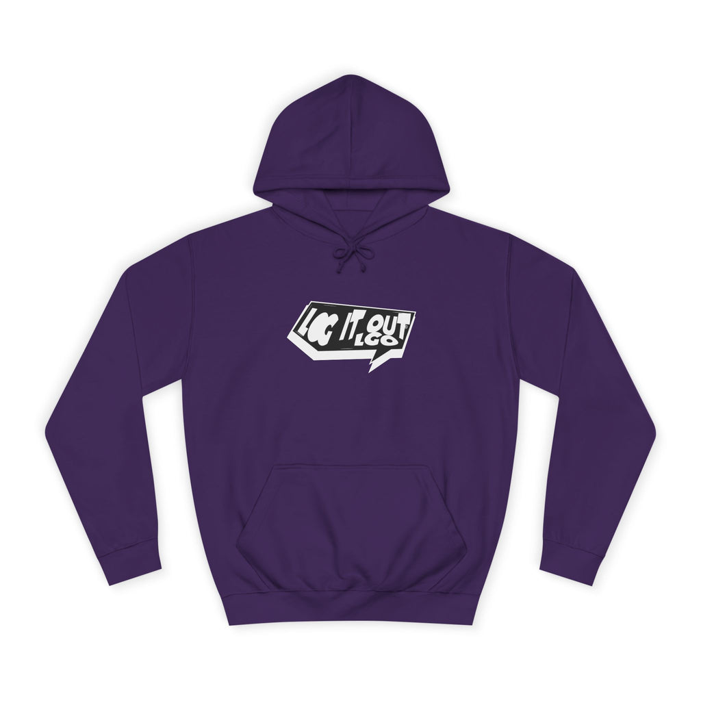 Chill Vibes Unisex Log it out Hoodie - Perfect for Campus Wear, Gifts, Casual Outfits, Fall/Winter Style, Cozy Fashion