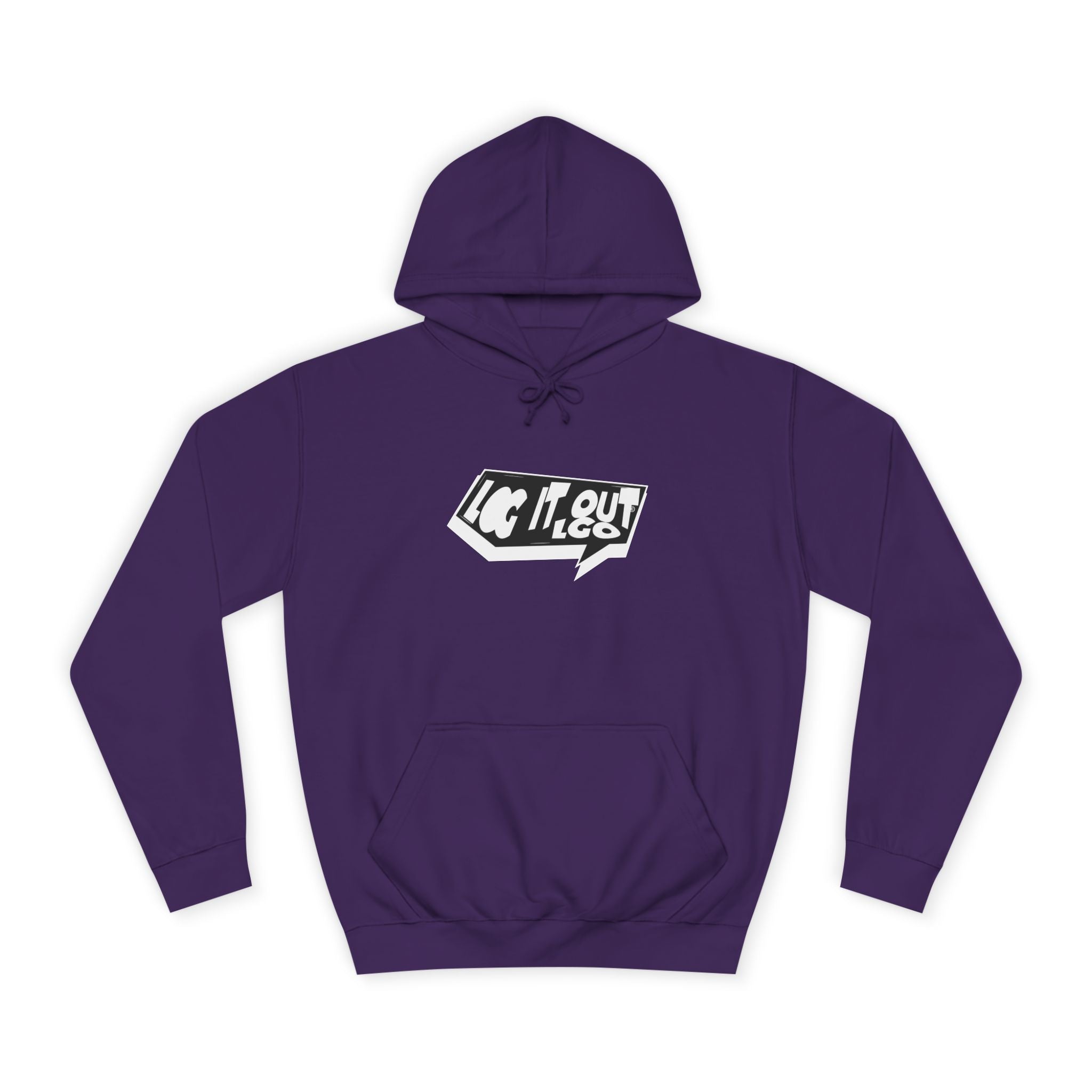 Chill Vibes Unisex Log it out Hoodie - Perfect for Campus Wear, Gifts, Casual Outfits, Fall/Winter Style, Cozy Fashion