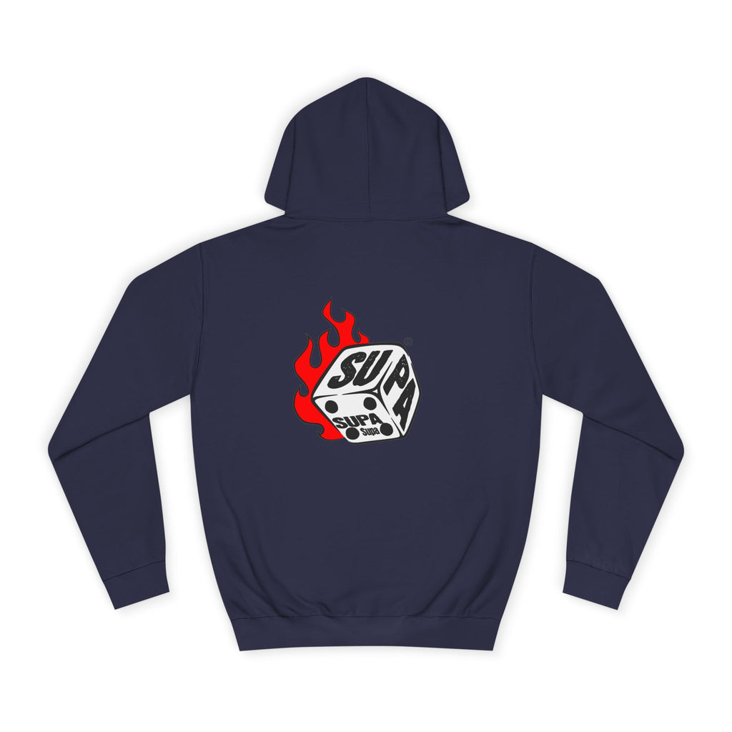 Cool Fire Graphic Unisex SUPA Hoodie, Apparel, Streetwear, Casual Wear, Unique Hooded Sweatshirt