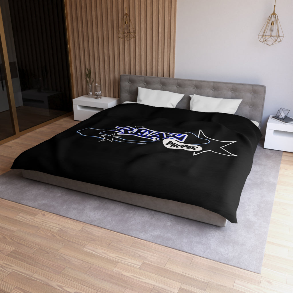 Duvet Cover — 'Real Proper' Retro Star Microfiber Bedding