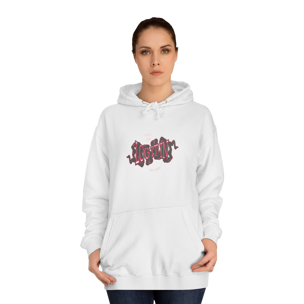 'Log it in'Hoodie for Unisex, Casual Wear, Trendy Apparel, Perfect for Everyday wear, Comfortable Fit