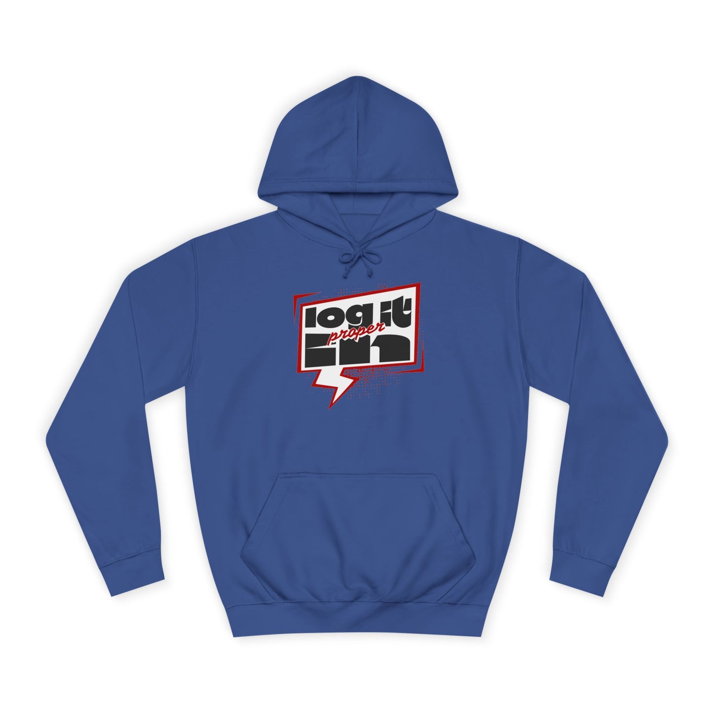 Unisex Log it in Hoodie - Casual Streetwear, College Apparel, Gift, Comfortable Hoodie, Unique Graphic Sweatshirt