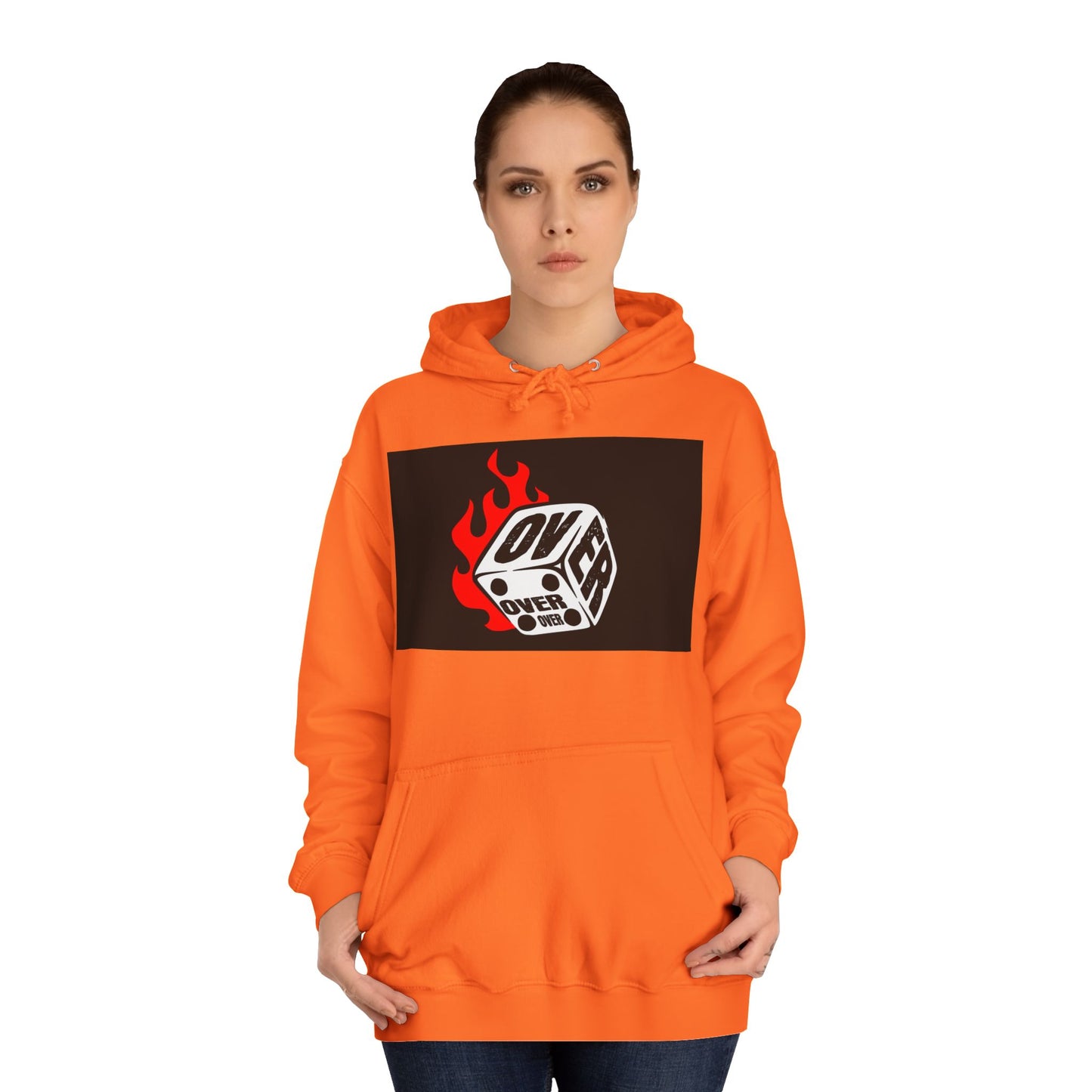 OVER Graphic Hoodie, Oversized Sweatshirt, Trendy Unisex Hoodie, Gift, Casual Layering Top