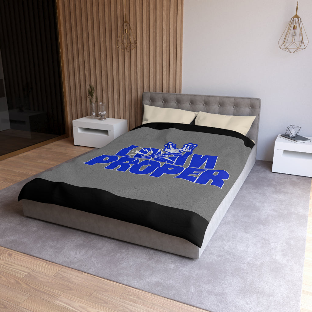 Login Proper Duvet Cover — Bold Royal Crown Graphic Bedding