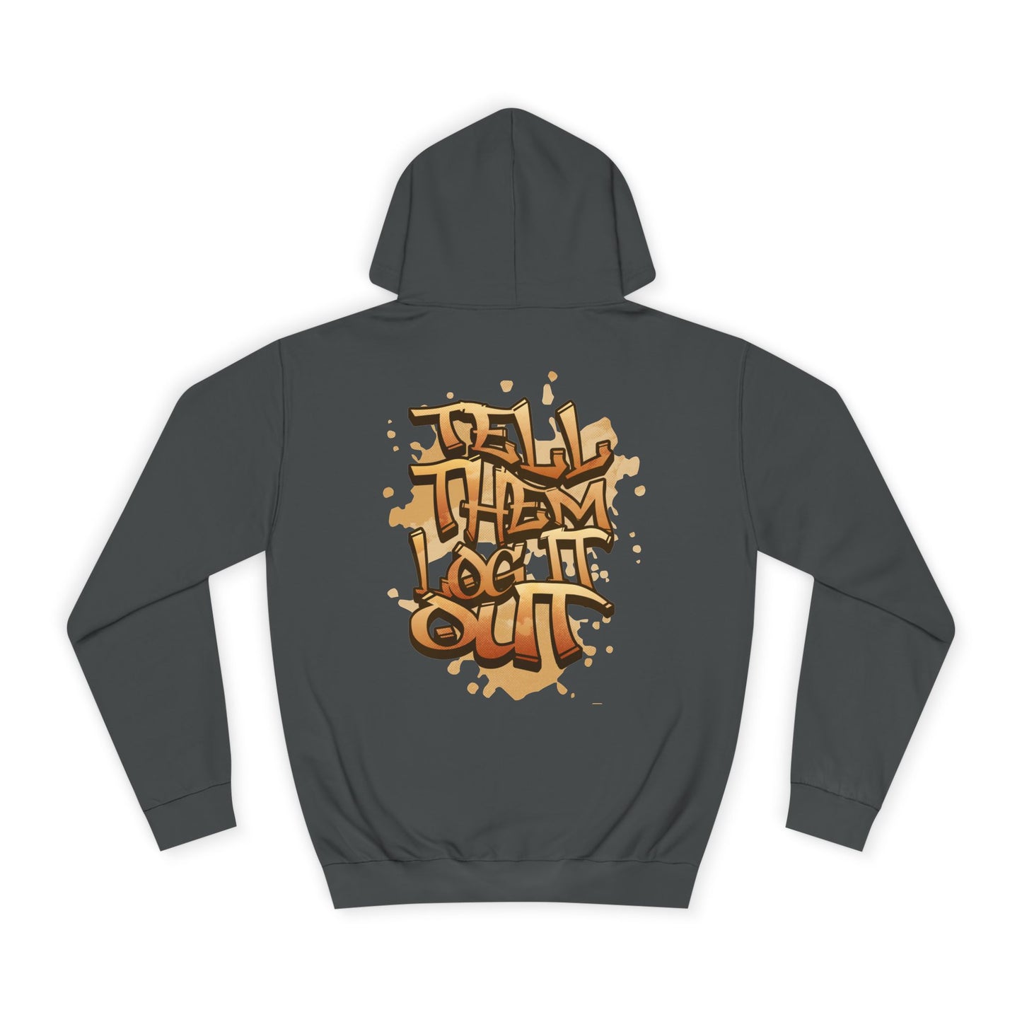 Unisex Hoodie with Graffiti Art, Streetwear Style, Casual Outfit, Gift, Trendy Hoodie for Everyday Life