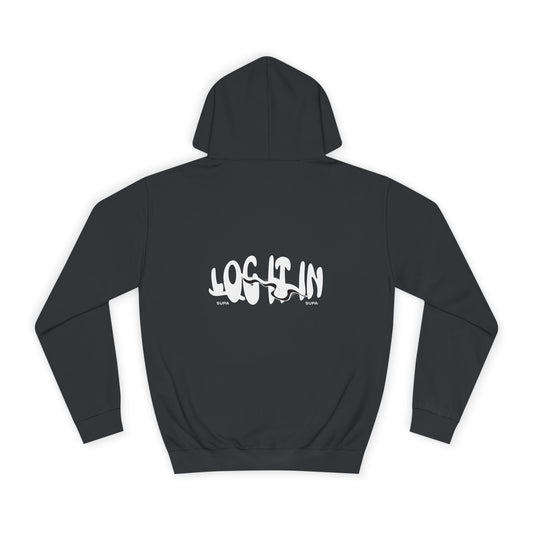 Minimalist Unisex Log it in Hoodie with Design