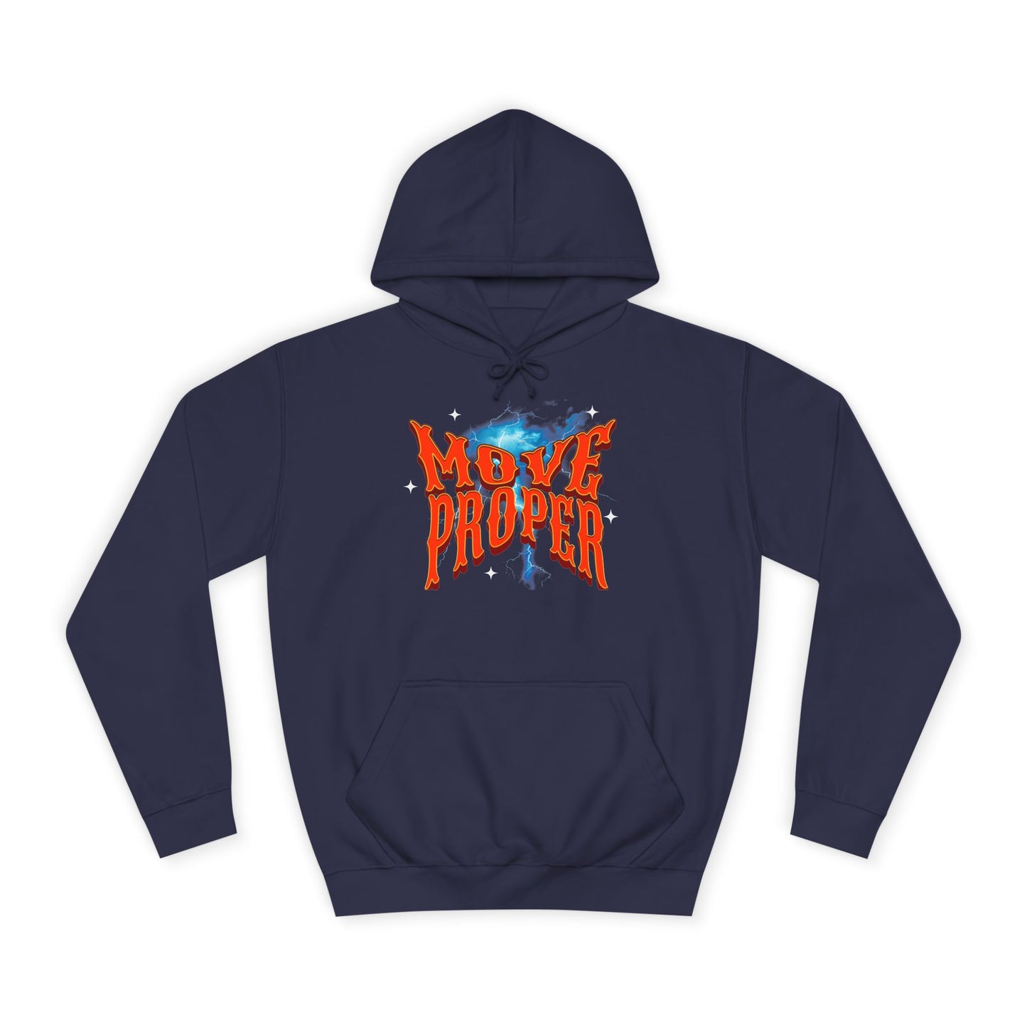 Unisex Hoodie - Move Proper Graphic, Trendy Casual Wear