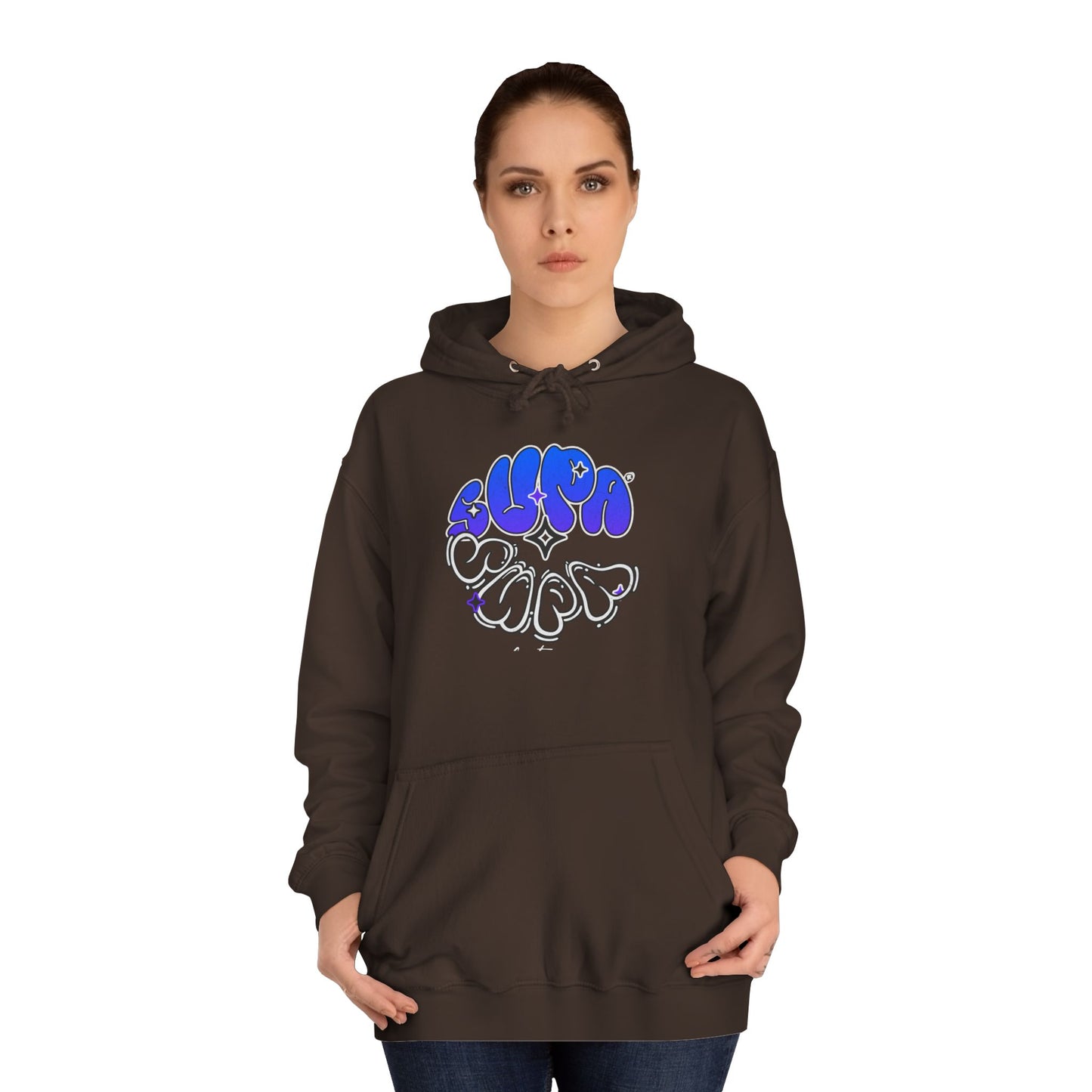 Unisex Supa Supa Streetwear Hoodie, Casual Art Hoodie, Life Apparel, Stylish Unisex Pullover, Hipster Hoodie Gift