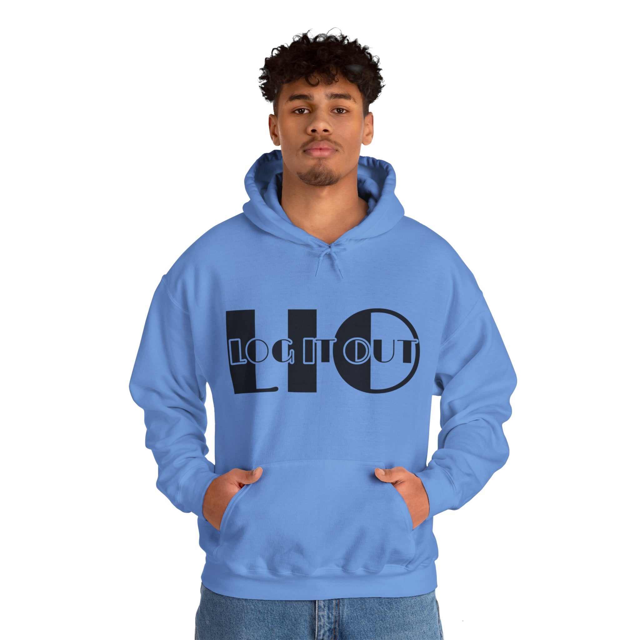 Log it out Unisex Heavy Blend™ Hooded Sweatshirt