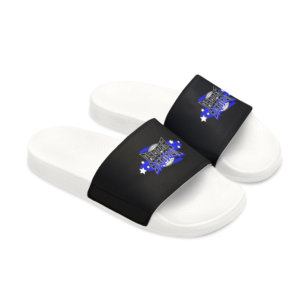 Youth Slide Sandals – "SUPA SUPA" Star Graphic Removable Strap Slides
