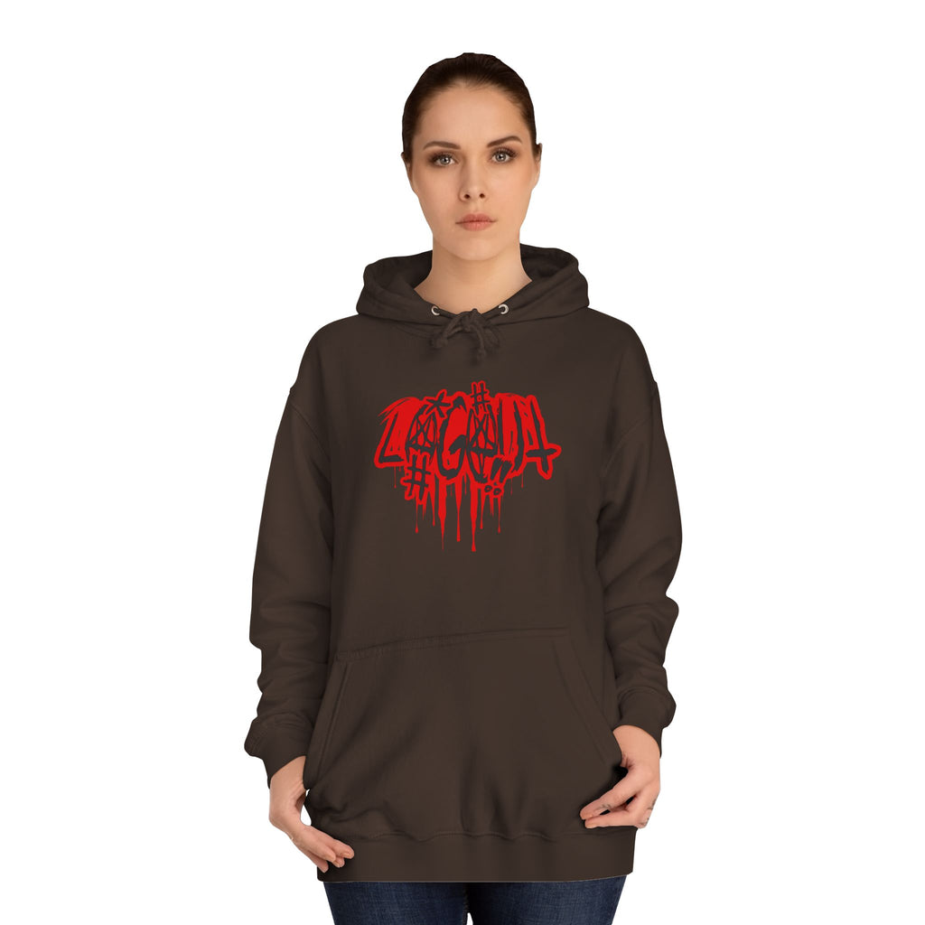 Bold Graffiti log out Hoodie, Unisex Streetwear, Comfortable Casual Wear,