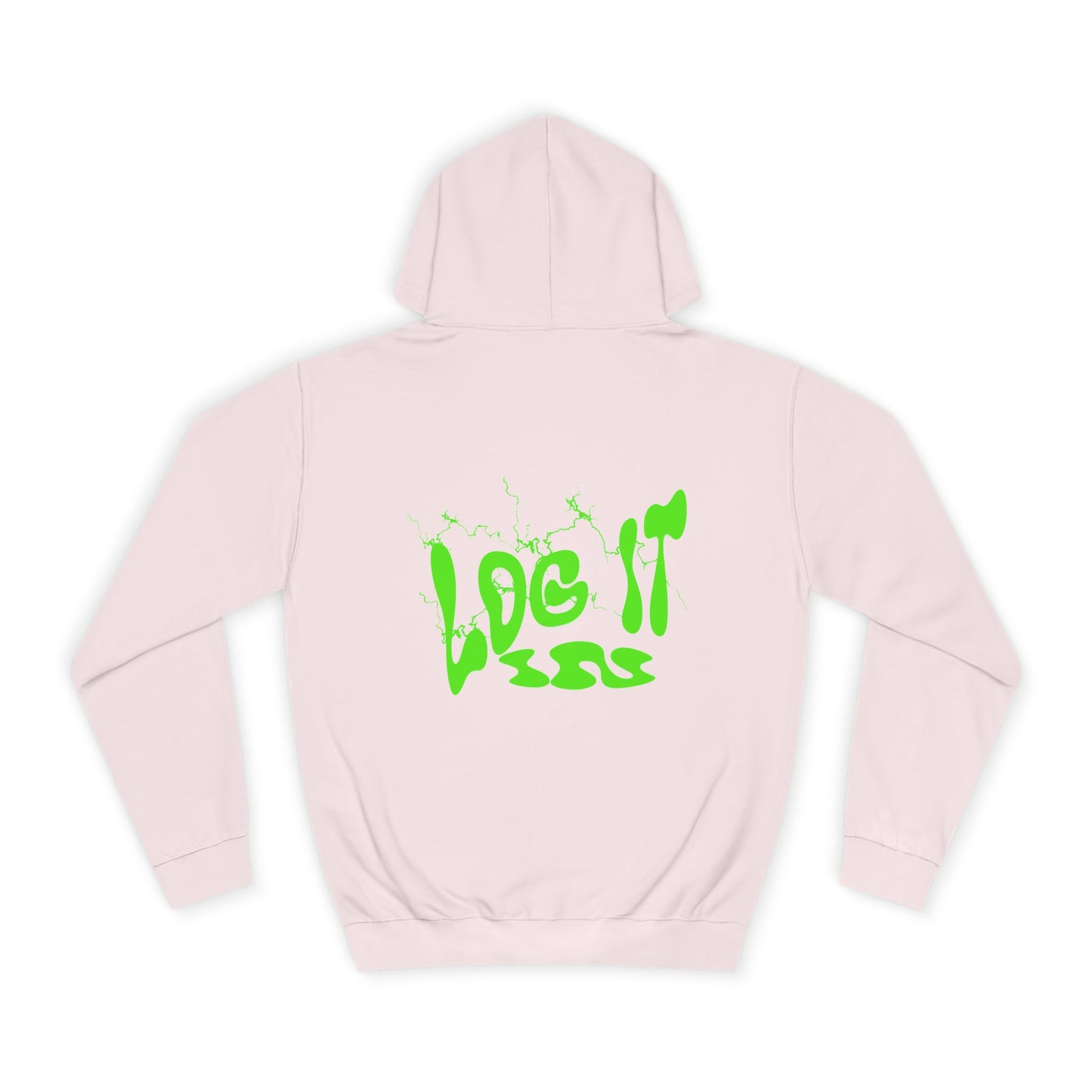 Unisex Hoodie with 'Log It in' Design, Cozy Casual Sweater for Trendy wear, Gift for Comfortable Everyday Wear