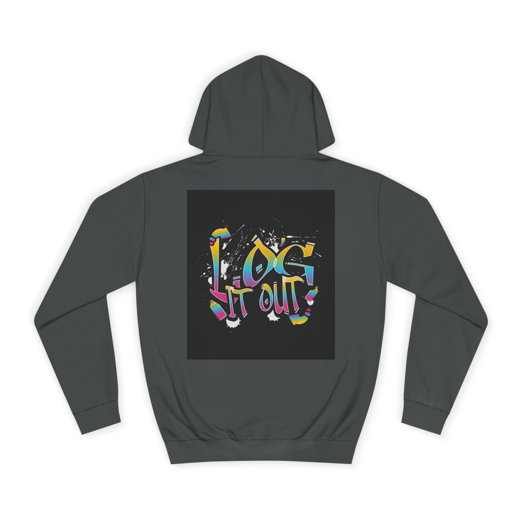 Colorful Unisex log it out Hoodie - Perfect for Students, Casual Wear, Gifts, Relaxed Style, trendy wear