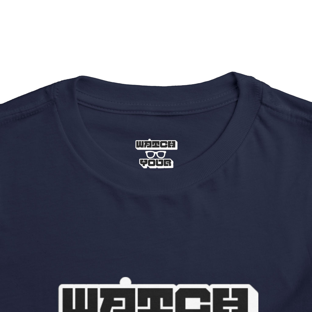 Toddler Tee — "Watch Your Back" Graphic Kids Shirt