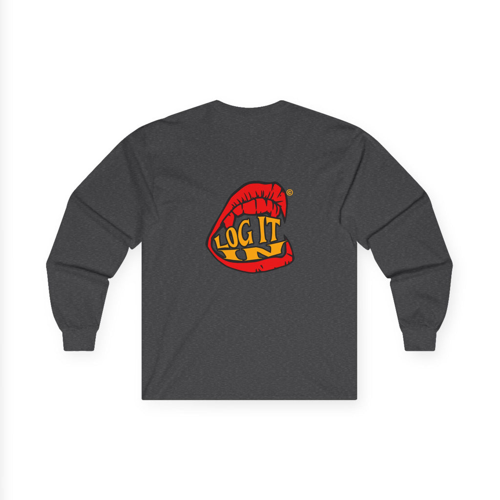 "Log It in" Graphic Long Sleeve Tee