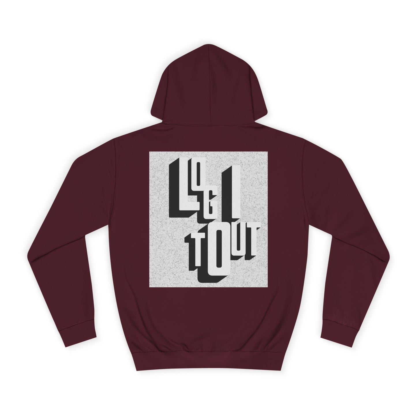 Unisex Hoodie with Unique Typography, Cozy College Sweatshirt, College Gift, Modern Hoodie, Graphic Pull-over