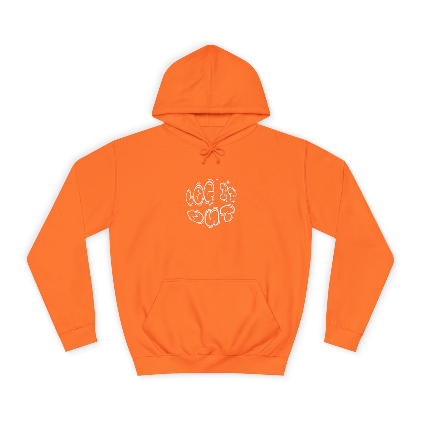 Cozy Unisex Hoodie - "Log It Out" Graphic - Perfect for Casual Wear, Gift